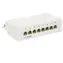 PremiumCord Mini Desktop Patch Panel Cat5e, 8xRJ45