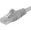 PremiumCord UTP CAT6 2m / Patch kabel / RJ45-RJ45 / šedá