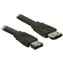 PremiumCord Kabel eSATA-eSATA, 1m, stíněný, černý