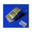 PremiumCord konektor RJ45 Cat6 univerzální, stíněný - 1ks ( na silný vodič )
