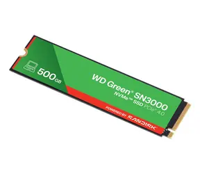 WD Green SN3000 500GB / SSD / M.2 2280 / PCIe Gen4 x4 / čtení: 5000 MB/s / zápis: 4100 MB/s / 3y