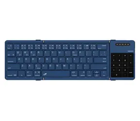 Nillkin Cube modrá / Skládací klávesnice / Bluetooth / Touchpad / Numerická klávesnice