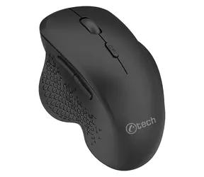 C-TECH WLM-14BK černá / Bezdrátová optická myš / 1600DPI / 6 tlačítek / BT5.0/2.4GHz / 1xAA