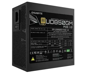 GIGABYTE UD850GM PG5 V2 černá / Zdroj / 850W / ATX 3.1 / 80PLUS Gold / modulární / 120mm ventilátor