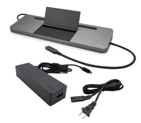 i-tec USB-C Metal Ergonomic 4K C31FLATPRO100 / Dokovací stanice / + nabíječka 100 W / 3x monitor / PD 85W