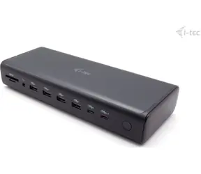 i-tec Universal 6x 4K Docking Station / Dokovací stanice / Power Delivery 140W / 2x HDMI / 2x DP / 2x USB-C video