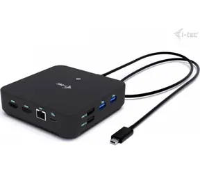 i-tec USB-C Triple Display Docking Station (bez AC) / Dokovací stanice / Power Delivery 100W / 2x HDMI + 1x DisplayPort 
