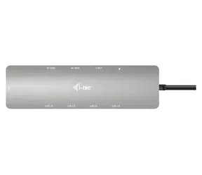 i-tec USB-C Metal Nano 2x HDMI / Dokovací stanice / PD 100W / 2x USB 3.2 & 2x USB 2.0 & 1x USB-C / LAN