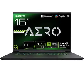 GIGABYTE AERO X16 1VH93CZC94AH šedá / 16" WQXGA 165Hz / AMD Ryzen AI 7 350 / 16GB / 1TB SSD / RTX 5060 8GB / W11H