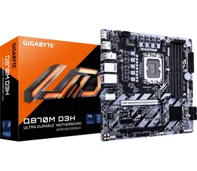 GIGABYTE Q870M D3H / Základní deska / Intel Q870 / LGA 1851 / 4x DDR5 / 2x M.2 / mATX