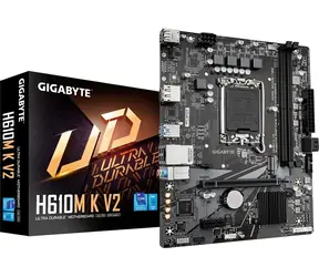 Gigabyte H610M K V2 / Základní deska / Intel H610 / LGA 1700 / 2x DDR5 / 1x GLAN / mATX