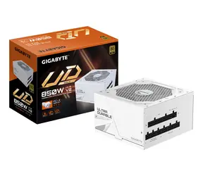 GIGABYTE UD850GM PG5 V2 ICE bílá / Zdroj / ATX 3.1 / 850W / 80PLUS Gold / modulární / PCIe 5.1
