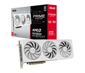 ASUS Prime Radeon RX 9070 XT White OC / Grafická karta / 2480 MHz / 16GB GDDR6 / 256-bit / 1x HDMI + 3x DP