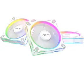 Asus PRIME MR120 ARGB 3in1 bílá / Ventilátor / 3x 120 mm / Sleeve bearing / 1600 RPM / 58 CFM / 21 dB