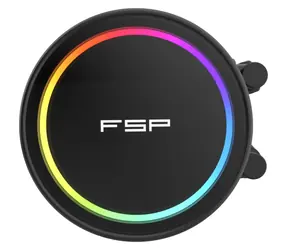 FSP AE24-B černá / AIO vodní chladič CPU / 240mm / 2× 120mm ARGB / 2300 rpm / Intel + AMD
