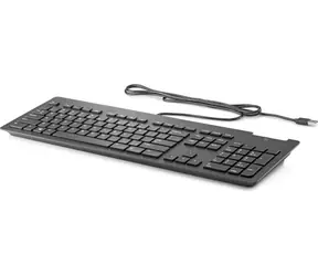 HP USB Business Slim Smartcard Keyboard černá / Drátová klávesnice / USB / CZ / čtečka čipových karet