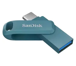 SanDisk Ultra Dual Drive Go 256GB modrá / Flash Disk / USB-A + USB-C / čtení až 400 MB/s