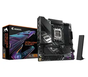 Gigabyte X870M AORUS ELITE WIFI7 / Základní deska / AMD X870 / sc.AM5 / mATX / DDR5 / Wi-Fi 7 / 2.5GLAN