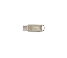 Patriot TAB T560 64GB stříbrná / Flash disk / USB-A + USB-C / USB 3.2 Gen 1 / čtení: 120 MB/s