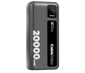Obal:Me CablePulse 20000mAh 22,5W černá / Powerbanka / integrované kabely / USB-C / USB-A