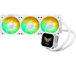 ASUS TUF GAMING LC III 360 ARGB LCD bílá / Komplet vodního chlazení CPU / 3x 120mm / 2.8" LCD displej / AMD + Intel