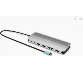 i-tec USB-C Metal Nano 3x Display Dock / Dokovací stanice / 2x HDMI / 1x USB-C video / PD 140W / LAN