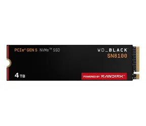WD Black SN8100 4TB / M.2 SSD 2280 NVMe / PCIe Gen5 x4 / TLC / čtení: 14900 MB/s / zápis: 14000 MB/s / 5y