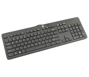 HP USB Slim Business Keyboard černá / Drátová klávesnice / USB / UK
