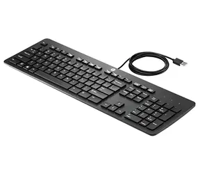 HP USB Slim Business Keyboard černá / Drátová klávesnice / USB / PT