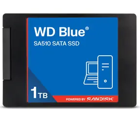 WD Blue SA510 1TB / SSD / 2.5" SATA III / R: 560 MB/s / W: 520 MB/s / TLC / 5 let