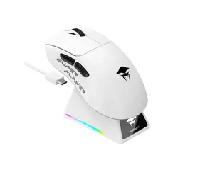 Havit StarBlaze-1 černobílá / Herní myš / 26000 DPI / 6 tlačítek / BT 5.0 / 2.4 GHz / USB / 1.5 m
