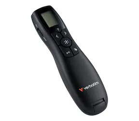 Verbatim Keynote černá / Bezdrátový prezentér / RF 2.4 GHz / LCD / dosah 30 m