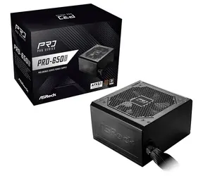 ASRock PRO-650B / PC zdroj / ATX 3.1 / 650W / 80 Plus Bronze / 120mm