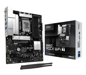 ASRock B860 Rock WiFi 7 / Základní deska / Intel B860 / LGA 1851 / 4x DDR5 / PCIe 5.0 x16 / 2,5G LAN / ATX