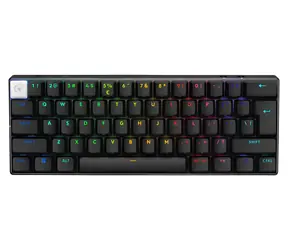 Logitech Pro X 60 Lightspeed černá / bezdrátová herní klávesnice / 60% / US layout / 2.4 GHz & Bluetooth