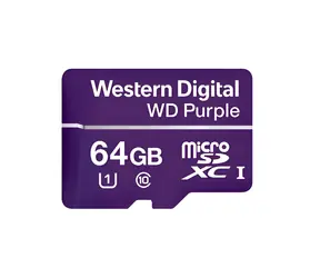 WD Purple MicroSDXC 64 GB / Paměťová karta / UHS-I U1 / Class 10 / R: 80 MB/s / W: 50 MB/s
