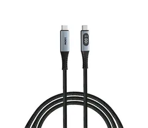 Verbatim Sync & Charge černá / Kabel USB-C / 100 W / 120 cm / LED displej
