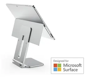 Kensington Stojan pro Surface Pro & Go platinová / Stojan pro tablet / hliník / nastavitelný / Surface Pro 7–10, Go 2–4