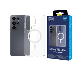 3mk EverClear MagCase / Zadní kryt / Samsung Galaxy S26 Ultra / MagSafe / průhledný