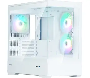Zalman P30 V2 bílá / mATX / Mini-ITX / 1x USB-A 3.0 / 1x USB-C 3.0 / 1x 120mm ARGB / bez zdroje / průhledná bočnice