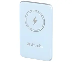 Verbatim Charge 'n' Go 5000 mAh světle modrá / Bezdrátová powerbanka / Qi / PD 3.0 / Quick Charge 3.0