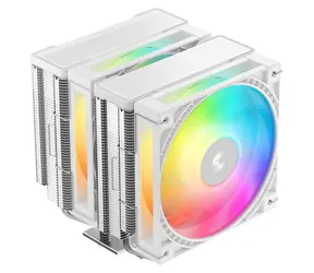 DEEPCOOL AG620 G2 WH ARGB / Chladič CPU / 2× 120mm ARGB PWM / Intel LGA1851/1700 / AMD AM5/AM4