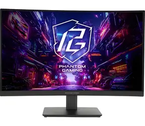 27" ASRock Phantom Gaming PG27QRT1B černá / VA zakřivený / 2560 x 1440 / 180Hz / 1ms / 5000:1 / HDMI+DP / VESA