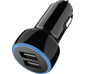 2GO černá / Autonabíječka / 2x USB-A / 12 W / 2.4 A