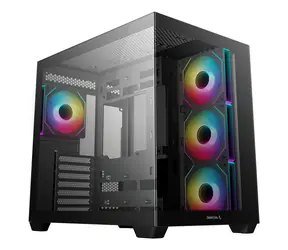 DEEPCOOL CG530 4F černá / Midi tower skříň / ATX / 4x 120mm ARGB / 2x USB-A + 1x USB-C / bez zdroje