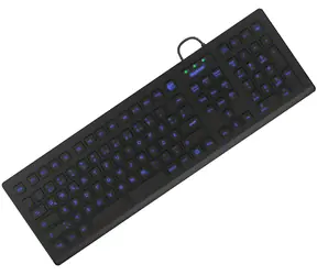 Keysonic KSK-8031INEL-B černá / Průmyslová klávesnice / Silikon / DE / USB