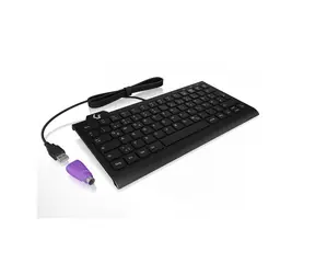 Keysonic KSK-5010ELC černá UK / Mini klávesnice / USB / podsvícená / numerický blok