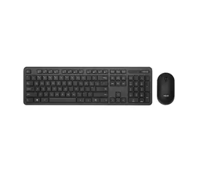 ASUS CW100 černá / Set bezdrátová klávesnice + myš / 2.4 GHz / 1600 DPI / USB-A / optický switch