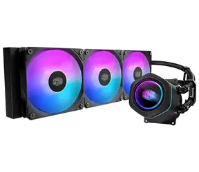 Cooler Master MasterLiquid Core Nex Digital 360 ARGB černá / Vodní chladič CPU / 3x 120mm / Rifle Bearing / 27,2 dB