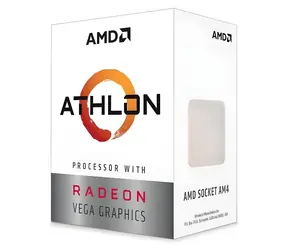 AMD Athlon 3000G BOX / Procesor / 3.5 GHz / 2C4T / L3 4MB / AM4 / Zen+ / Radeon Vega 3 / 35W